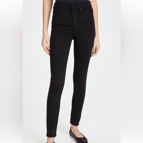 Rag & bone Black Women's high rise skinny Jeans - Picture 5 of 5